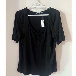 NWT - Reitmans Ribbed Mid sleeve top - Sz XL